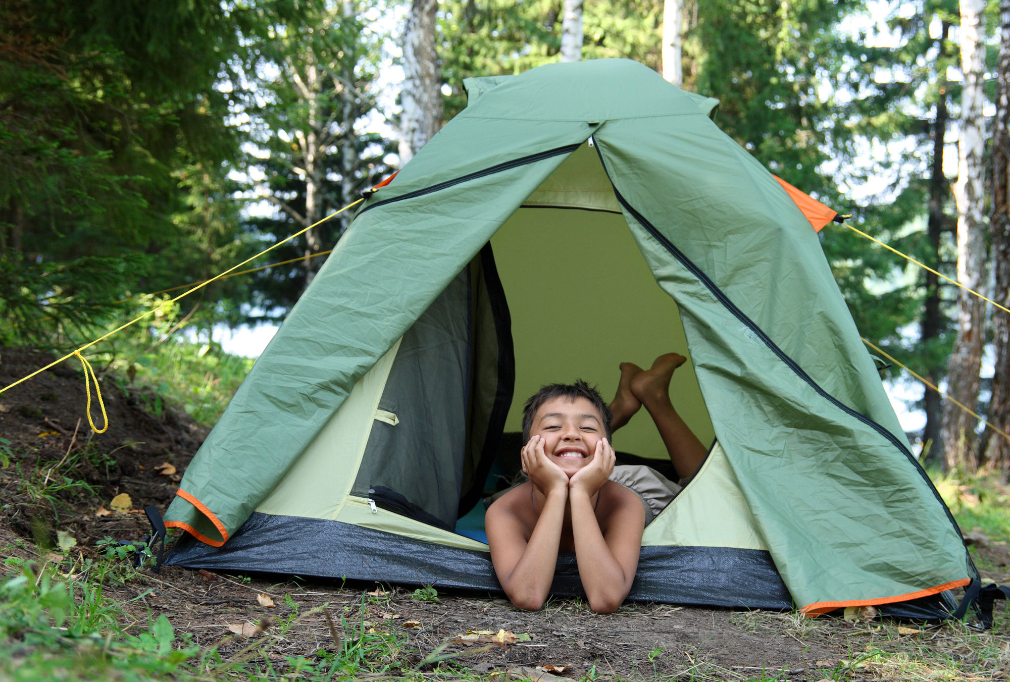 green camping